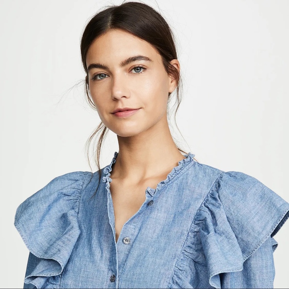 Citizens of Humanity Jolene Denim Blouse size Small